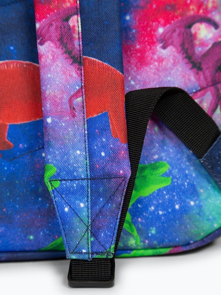 Hype. Multi Space Dinosaurs Badge Backpack - Image 11 of 11