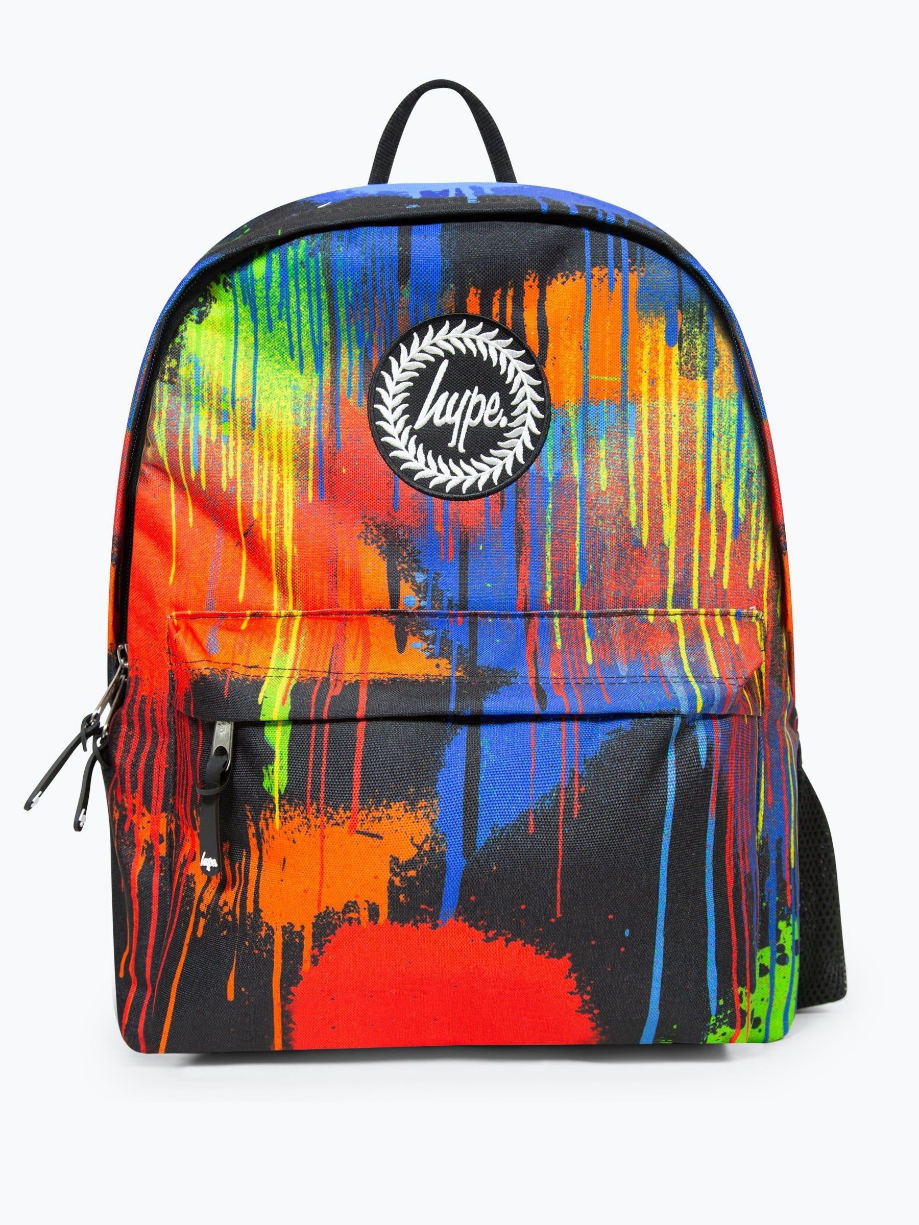 Buy Hype Unisex Spray Paint Badge Black Backpack from Next Denmark