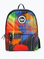 Hype Unisex Spray Paint Badge Black Backpack - Image 1 of 7