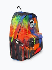 Hype Unisex Spray Paint Badge Black Backpack - Image 4 of 7