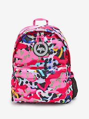 Hype. Unisex-Rucksack mit Prints und Aufnäher, Pink/Mehrfarbig - Bild 1 von 11