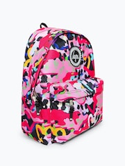 Hype. Unisex-Rucksack mit Prints und Aufnäher, Pink/Mehrfarbig - Bild 5 von 11