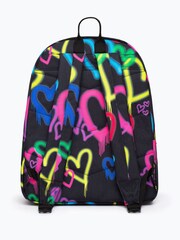 Hype. Graffiti Hearts Pom Pom Badge Backpack - Image 2 of 6