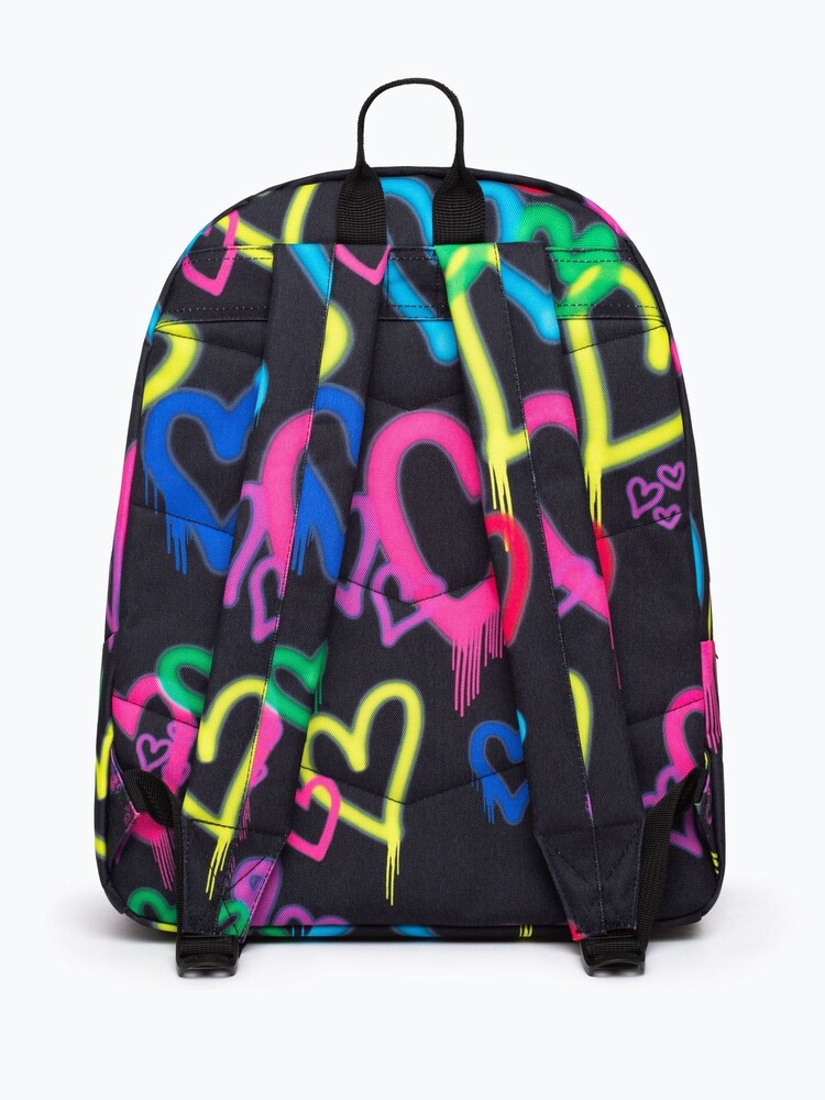 Hype. Graffiti Hearts Pom Pom Badge Backpack - Image 2 of 6