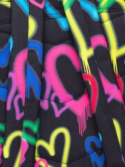 Hype. Graffiti Hearts Pom Pom Badge Backpack - Image 5 of 6