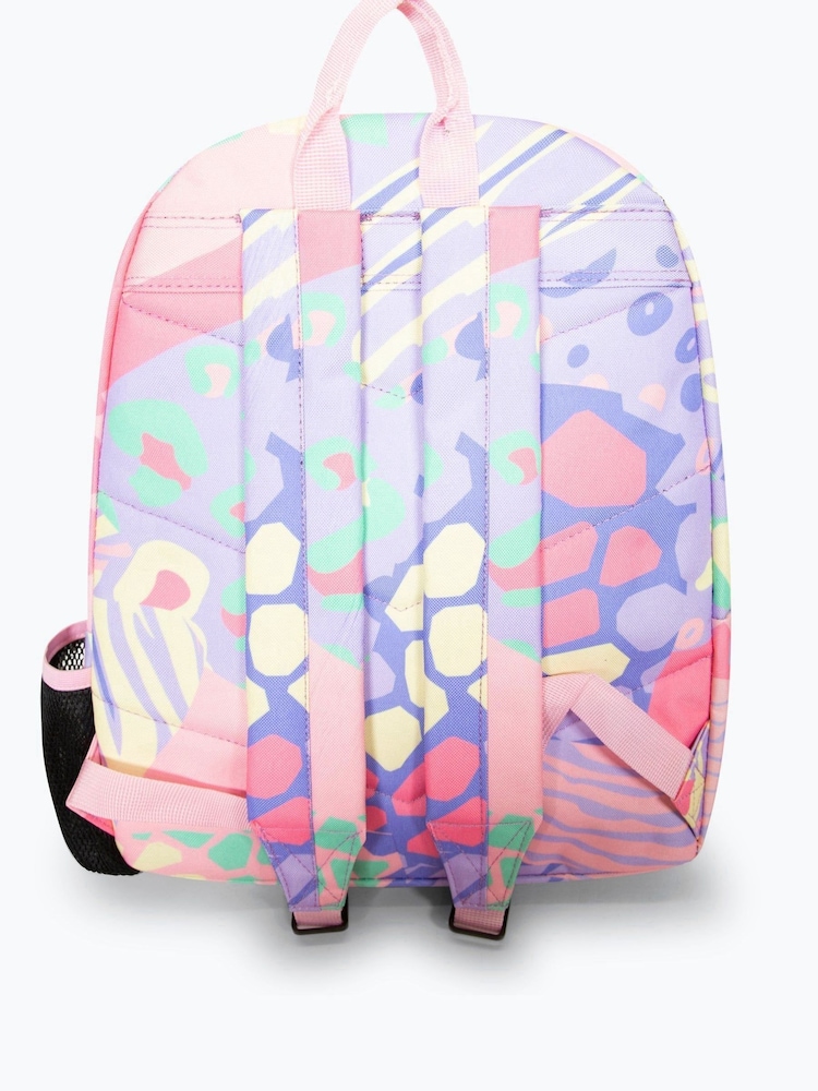 Hype. Multi Pastel Prints Badge Backpack - Image 2 of 12