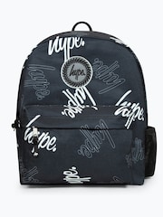 Hype. Rucsac Unisex Multi Script Badge Negru - Image 1 of 11