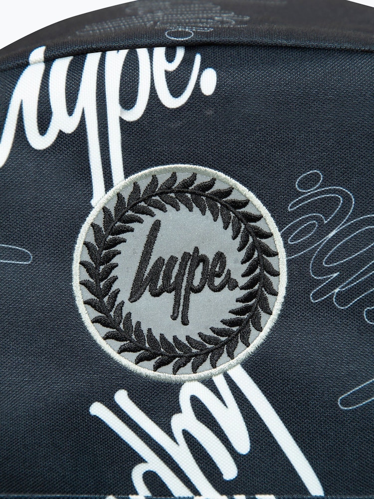 Hype. Rucsac Unisex Multi Script Badge Negru - Image 11 of 11
