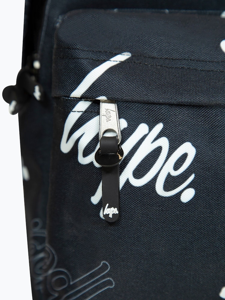 Hype. Rucsac Unisex Multi Script Badge Negru - Image 9 of 11
