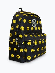Hype. Unisex Smile Face Black Backpack - Image 2 of 10