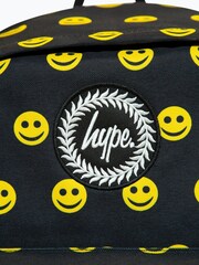 Hype. Unisex Smile Face Black Backpack - Image 8 of 10