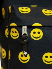 Hype. Unisex Smile Face Black Backpack - Image 9 of 10
