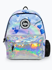 Hype. Multi Rainbow Dolphins Badge Backpack - Image 1 of 12