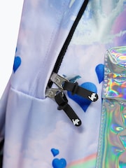 Hype. Multi Rainbow Dolphins Badge Backpack - Image 10 of 12