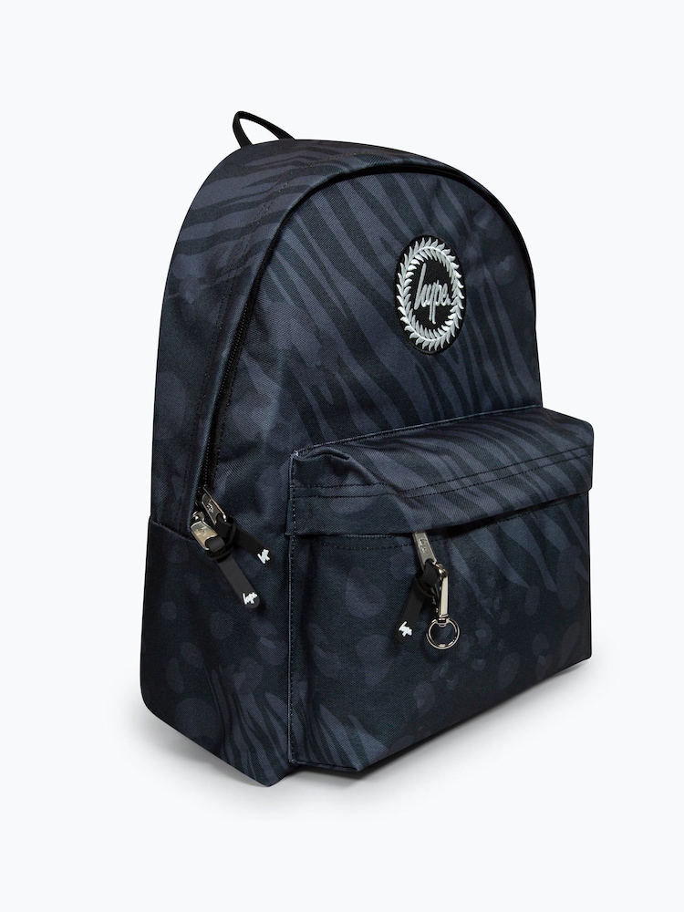 Animal Print Badge Backpack