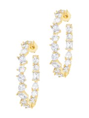 Celeste Starre Gold Tone Ice Queen Earrings - Image 1 of 2