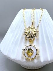 Celeste Starre Gold Tone I Am Healthy Necklace - Image 5 of 5