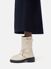 Jigsaw Cream Biker Boots - Image 7 of 7