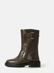 Jigsaw Green Biker Boots - Image 2 of 6