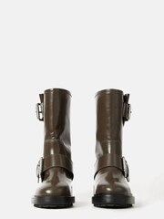 Jigsaw Green Biker Boots - Image 4 of 6