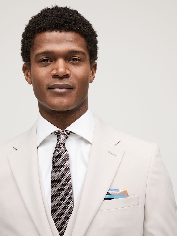 Neutral Skinny Fit Motionflex Stretch Suit Jacket - Image 4 of 10