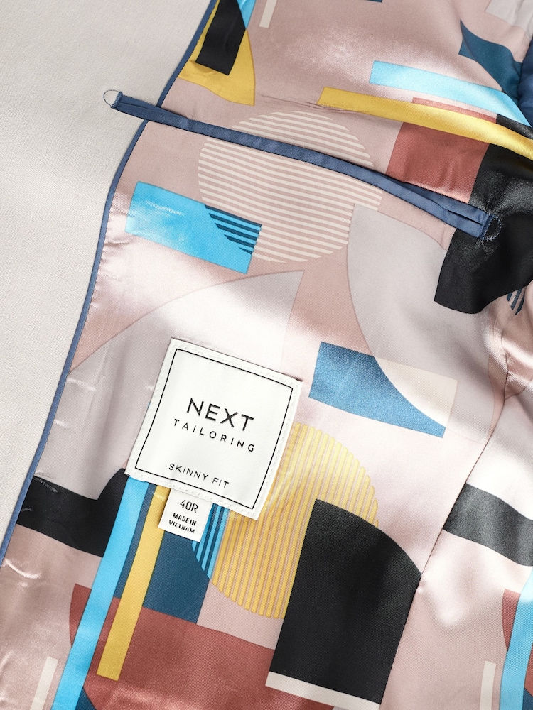Neutral Skinny Fit Motionflex Stretch Suit Jacket - Image 9 of 10