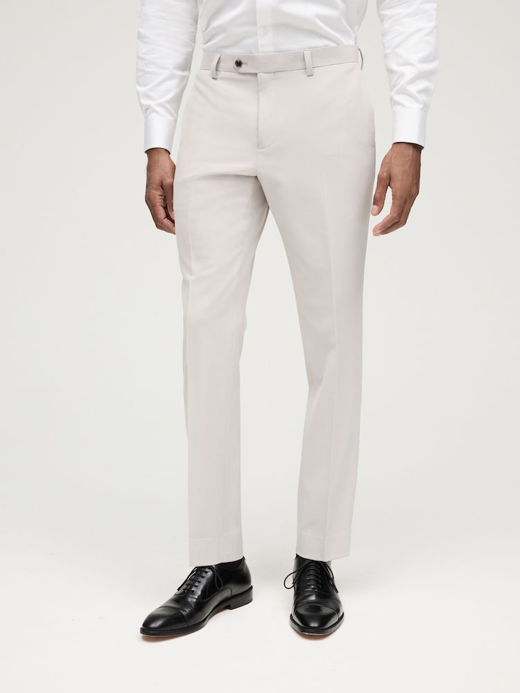 Neutral Skinny Fit Motionflex Stretch Suit Trousers - Image 1 of 9