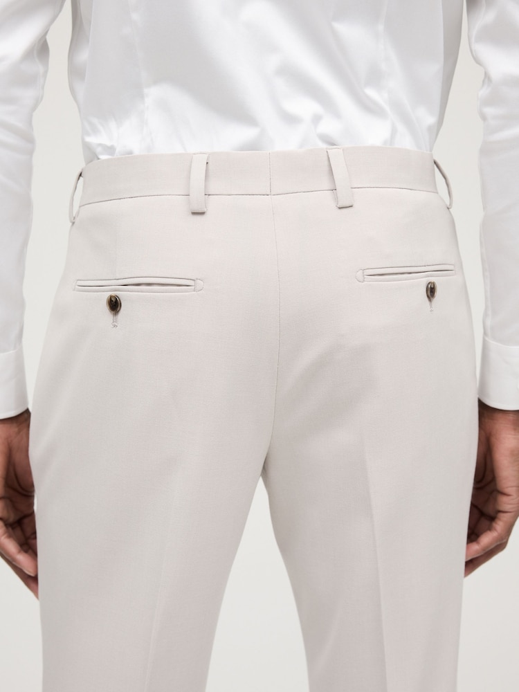 neutre - Coupe fine - Pantalon de costume stretch Motionflex - Image 5 of 9