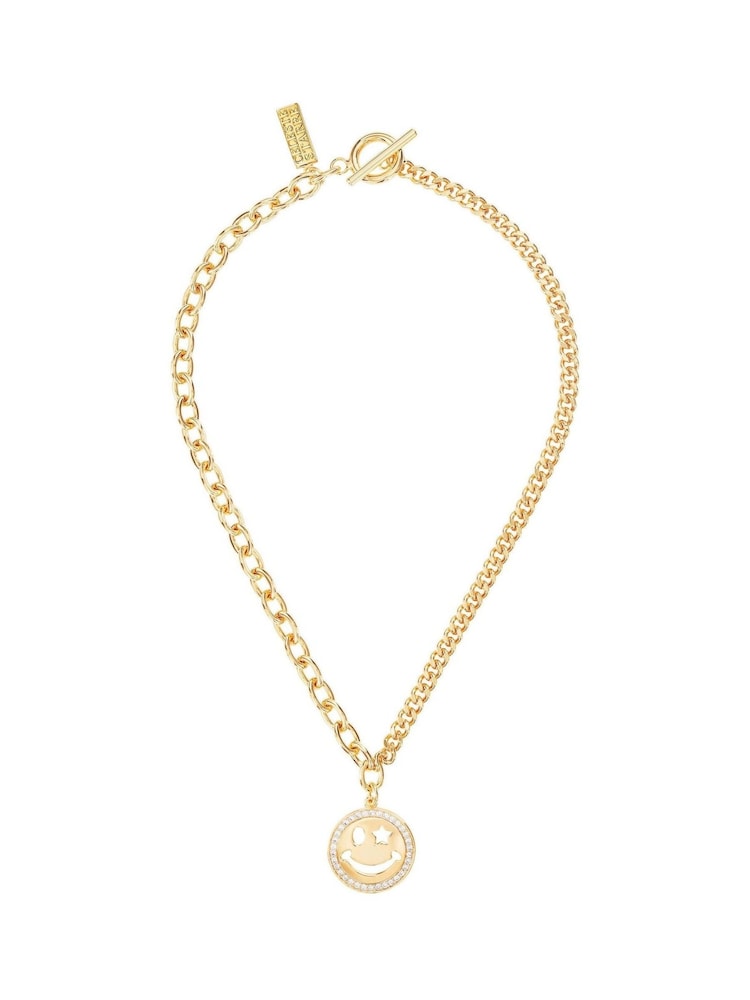 Celeste Starre Gold Tone Wink If You Are Happy Necklace - Image 1 of 4