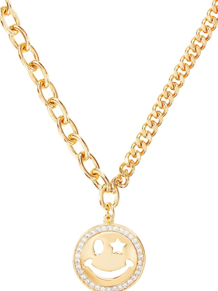 Celeste Starre Gold Tone Wink If You Are Happy Necklace - Image 2 of 4