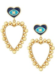 Celeste Starre Gold Tone Eye Heart You Earrings - Image 1 of 3
