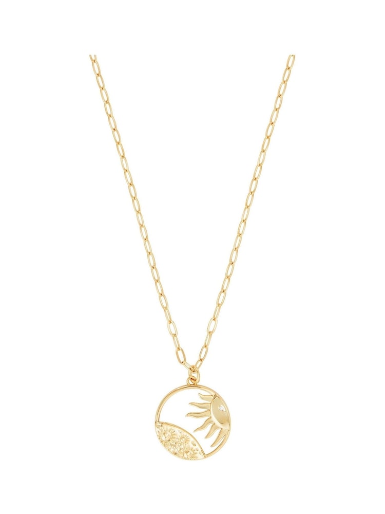 Celeste Starre Gold Tone Lunar Eclipse Necklace - Image 2 of 3
