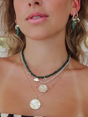 Celeste Starre Gold Tone Lunar Eclipse Necklace - Image 3 of 3