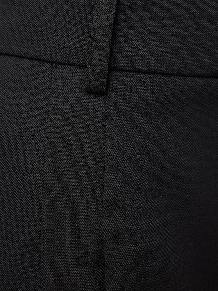 Jigsaw Black Wide Leg Kemp Wool Trousers - Image 5 of 5