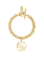 Celeste Starre Gold Tone I Am Healthy Bracelet - Image 2 of 3