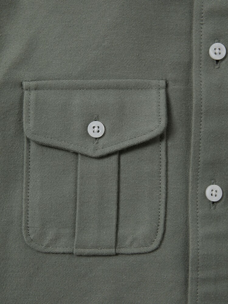 Reiss Pistachio Thomas 13-14 yrs Brushed Cotton Patch Pocket Overshirt - Image 4 of 4 Reiss Pistachio Thomas 13-14 yrs Brushed Cotton Patch Pocket Overshirt - Image 4 of 4