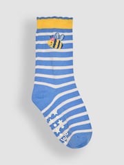 JoJo Maman Bébé Yellow 3-Pack Bee Print Socks - Image 4 of 4