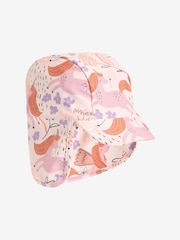 Ecru/Pink Unicorn Swim Legionnaire Hat (3mths-10yrs) - Image 4 of 5