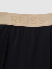 Reiss Navy Ayana Teen Elasticated Wide Leg Trousers - Image 4 of 5