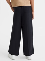 Reiss Navy Ayana Teen Elasticated Wide Leg Trousers - Image 5 of 5
