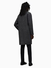 AllSaints Black Monroy Coat - Image 2 of 8