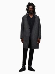 AllSaints Black Monroy Coat - Image 3 of 8