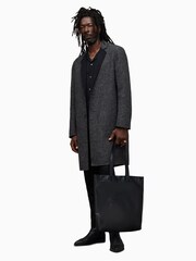 AllSaints Black Monroy Coat - Image 5 of 8