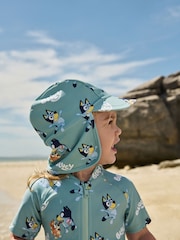 Blue Bluey Swim Legionnaire Hat (3mths-10yrs) - Image 2 of 6
