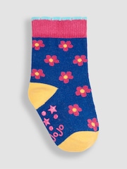 JoJo Maman Bébé Pink Tropical 3-Pack Fruit Socks - Image 3 of 4