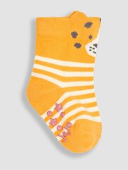 JoJo Maman Bébé Pink 3-Pack Leopard Socks - Image 3 of 4