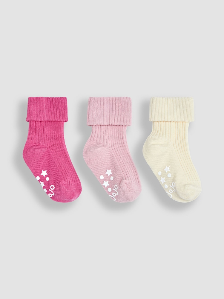 Jojo Maman Bébé 3er Pack gerippte Socken - Bild 1 von 4 Jojo Maman Bébé 3er Pack gerippte Socken - Bild 1 von 4