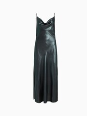 AllSaints Green Hadley Metallic Dress - Image 6 of 6