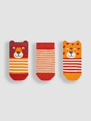 Pack de 3 pares de calcetines con diseño de safari de Jojo maman Bébé - Imagen 1 de 4