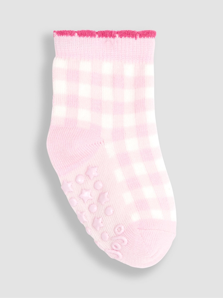 JoJo Maman Bébé Pink Strawberry 3-Pack Fruit Socks - Image 2 of 4